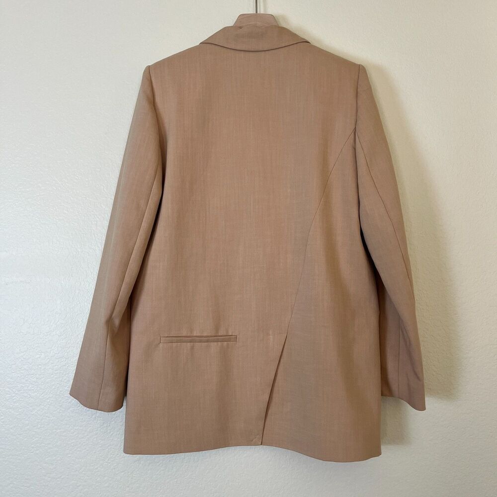 Zara Womens Size XS Beige Oversized Double Breasted Blazer NEW Minimalist Office - Picture 5 of 14